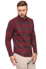 KOSZULA LEE BUTTON DOWN RHUBARB RED L880ZGGB