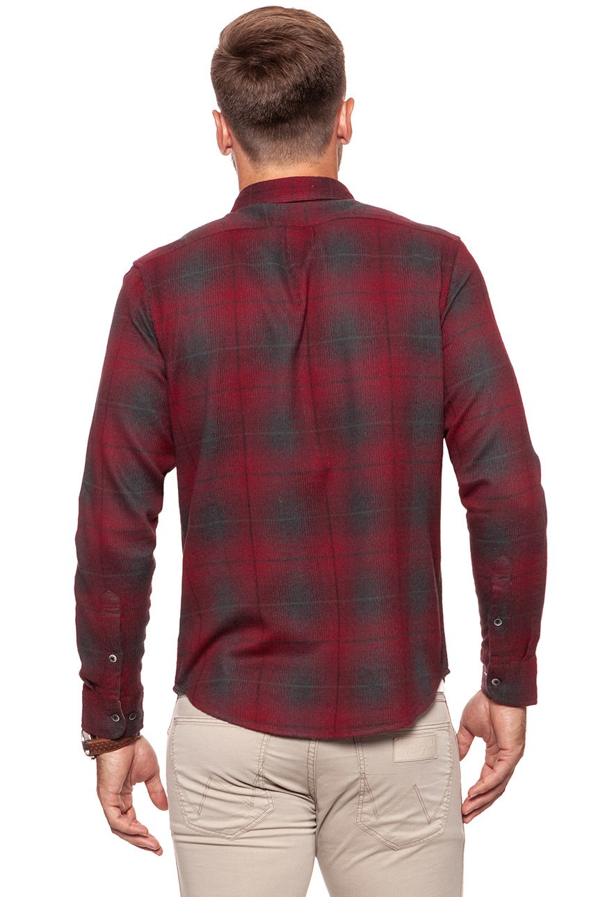 KOSZULA LEE BUTTON DOWN RHUBARB RED L880ZGGB