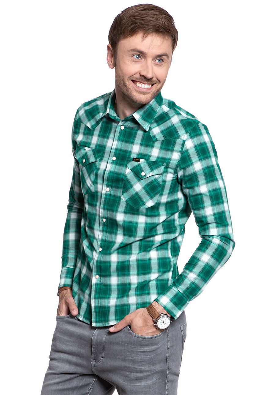 KOSZULA LEE WESTERN SHIRT EVERGREEN L643GIEB