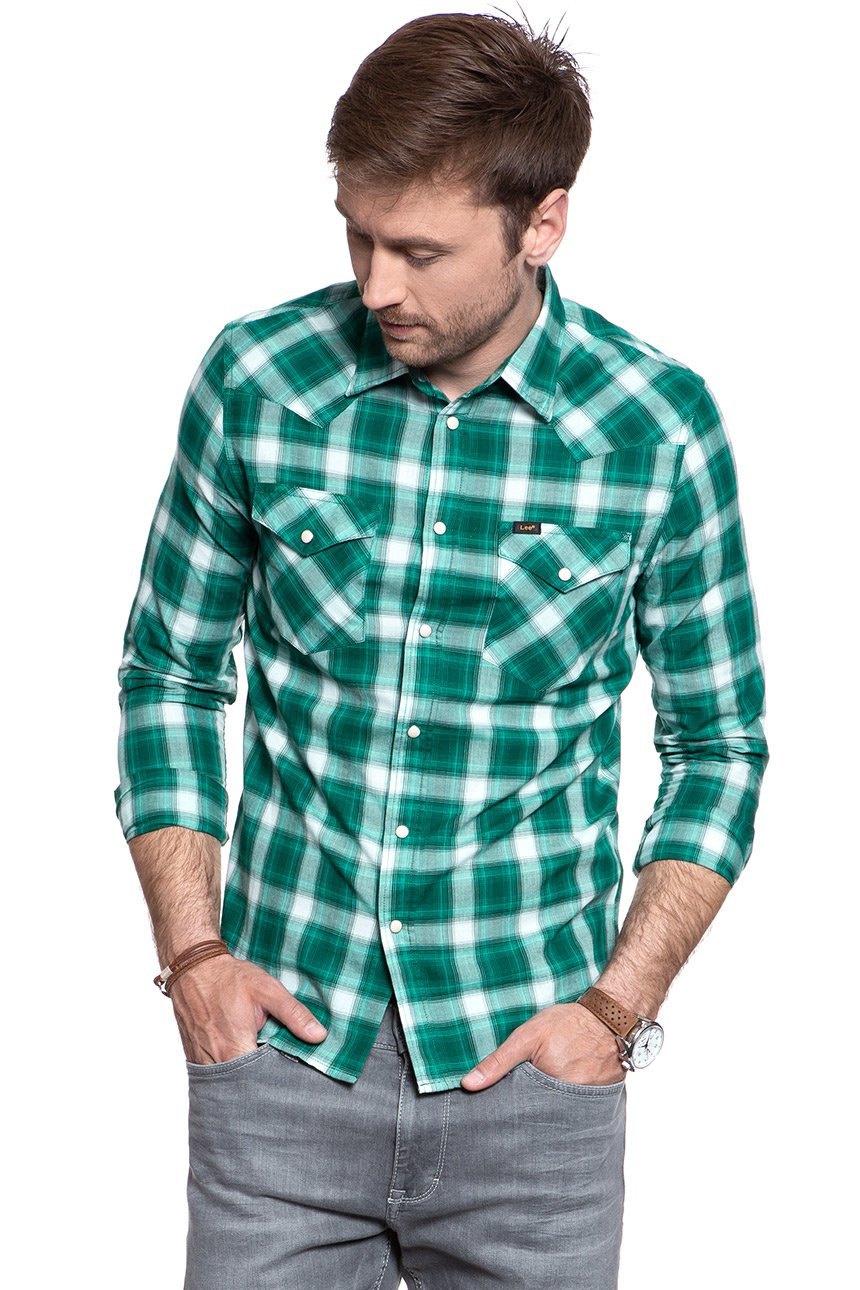 KOSZULA LEE WESTERN SHIRT EVERGREEN L643GIEB