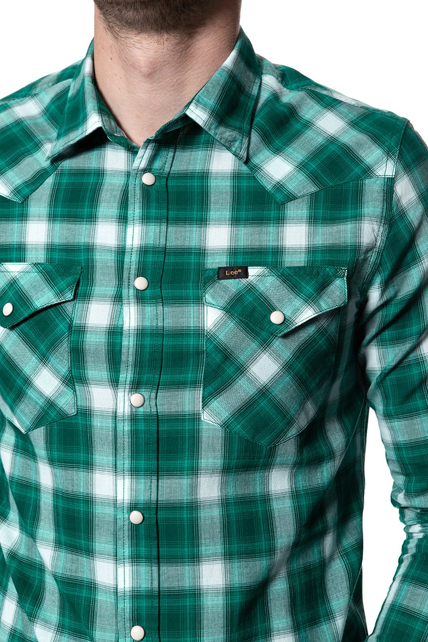 KOSZULA LEE WESTERN SHIRT EVERGREEN L643GIEB