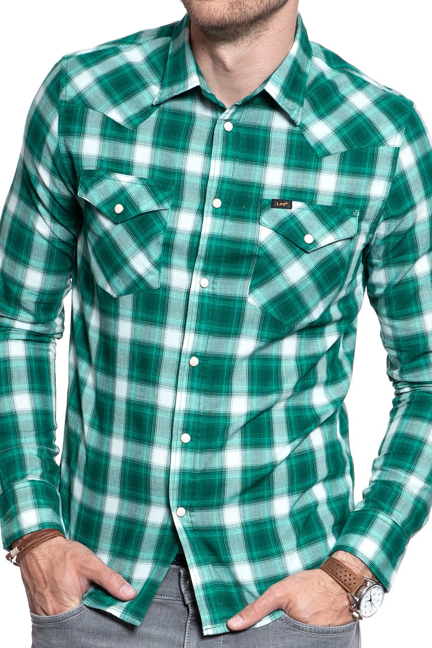 KOSZULA LEE WESTERN SHIRT EVERGREEN L643GIEB