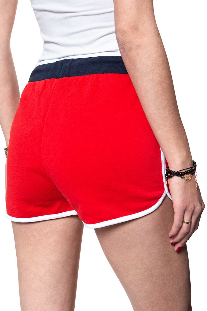 DAMSKIE SPODENKI WRANGLER TRUCKSHORTS TRUE RED W6064IC74