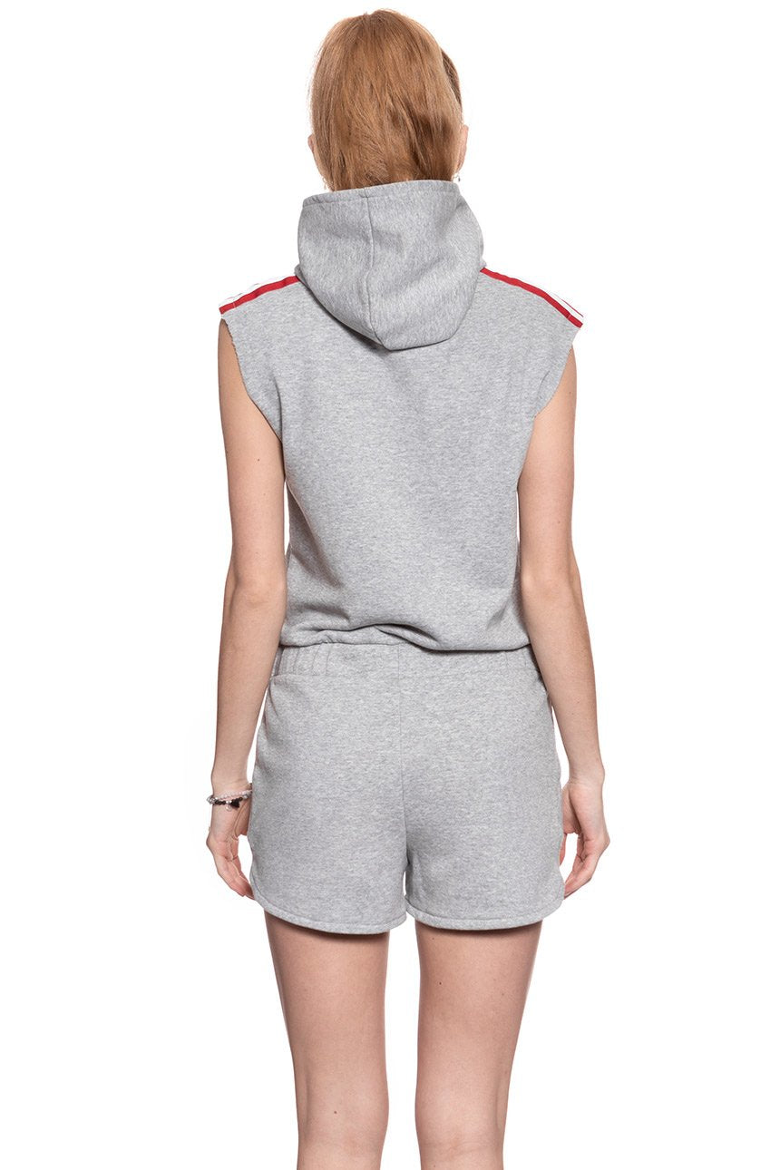 DAMSKI KOMBINEZON WRANGLER SPORTY PLAYSUIT MID GREY MEL W6063IC37