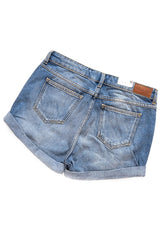 DAMSKIE SPODENKI WRANGLER BOYFRIEND SHORT STONE BLUE W29K79760