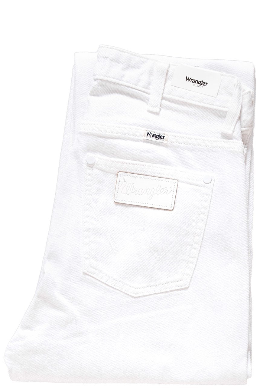 WRANGLER RETRO STRAIGHT WHITE DESTROYED W238DM13H