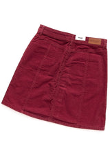 SPÓDNICA JEANSOWA WRANGLER SKIRT WINE RED W201EK47H