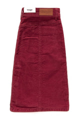 SPÓDNICA JEANSOWA WRANGLER SKIRT WINE RED W201EK47H