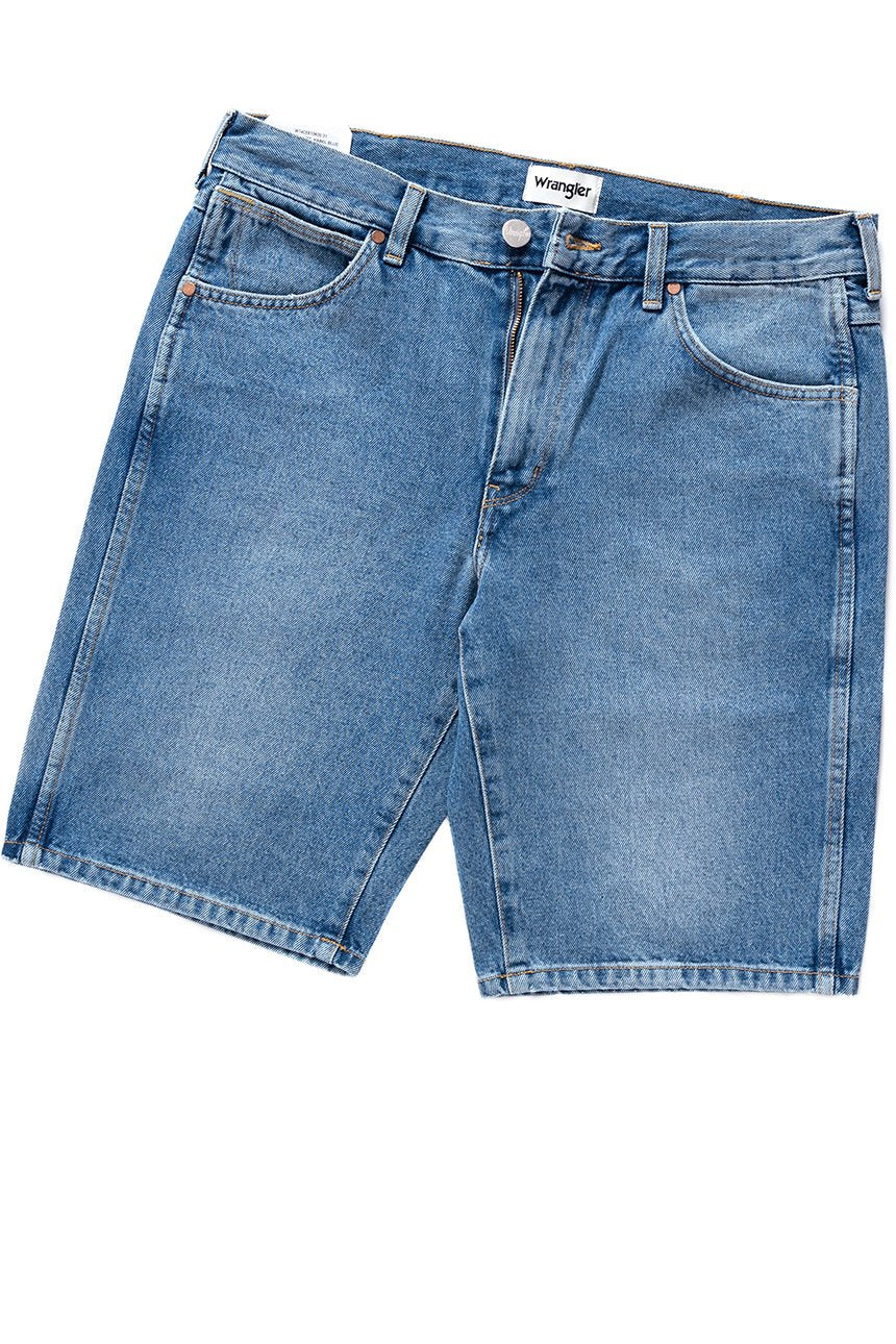 SPODENKI MĘSKIE WRANGLER DENIM SHORT KABEL BLUE W14CER19K