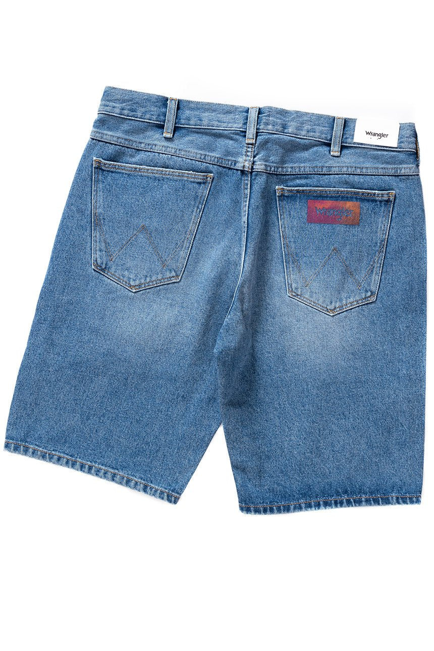 SPODENKI MĘSKIE WRANGLER DENIM SHORT KABEL BLUE W14CER19K