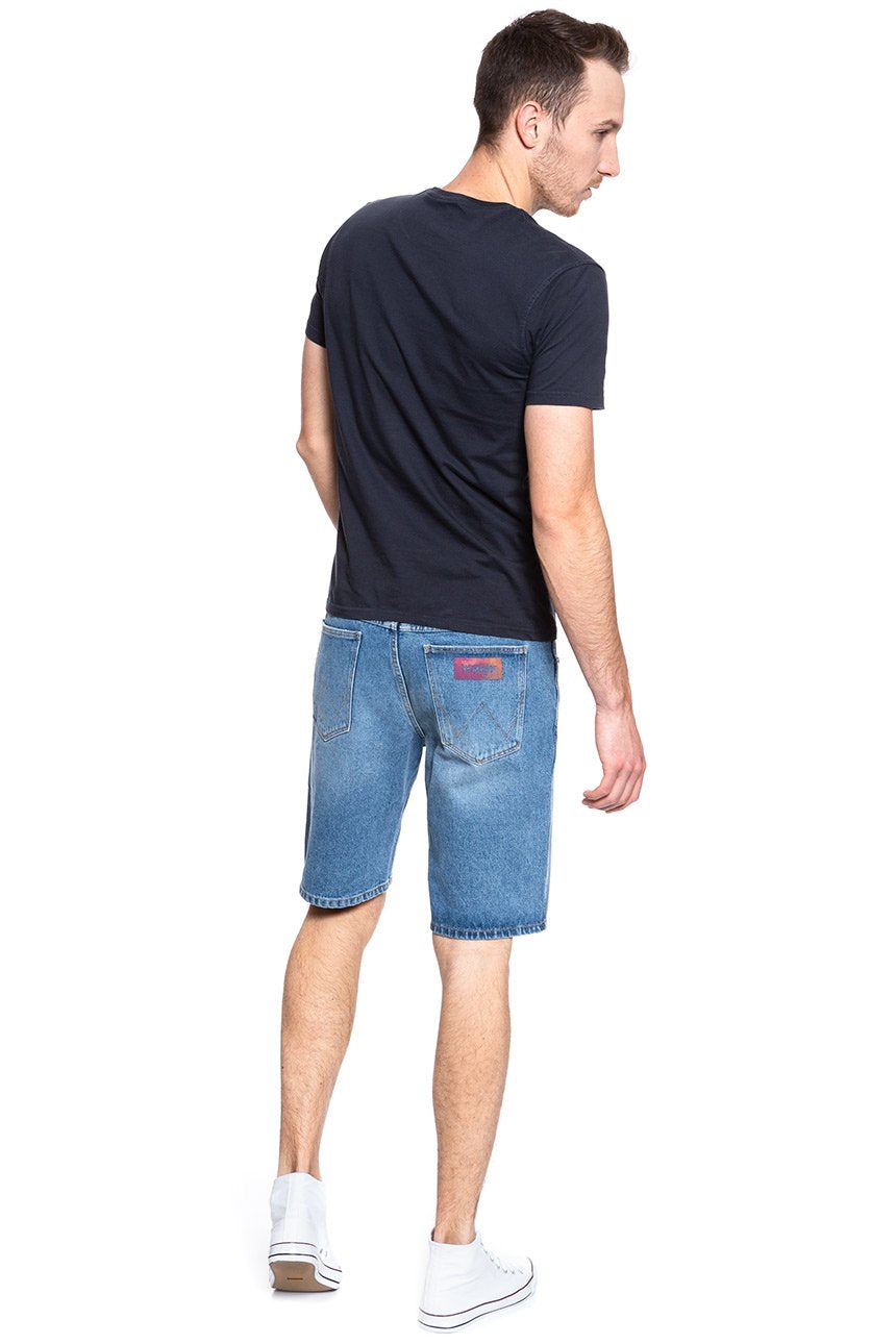 SPODENKI MĘSKIE WRANGLER DENIM SHORT KABEL BLUE W14CER19K