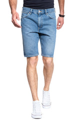 SPODENKI MĘSKIE WRANGLER DENIM SHORT KABEL BLUE W14CER19K