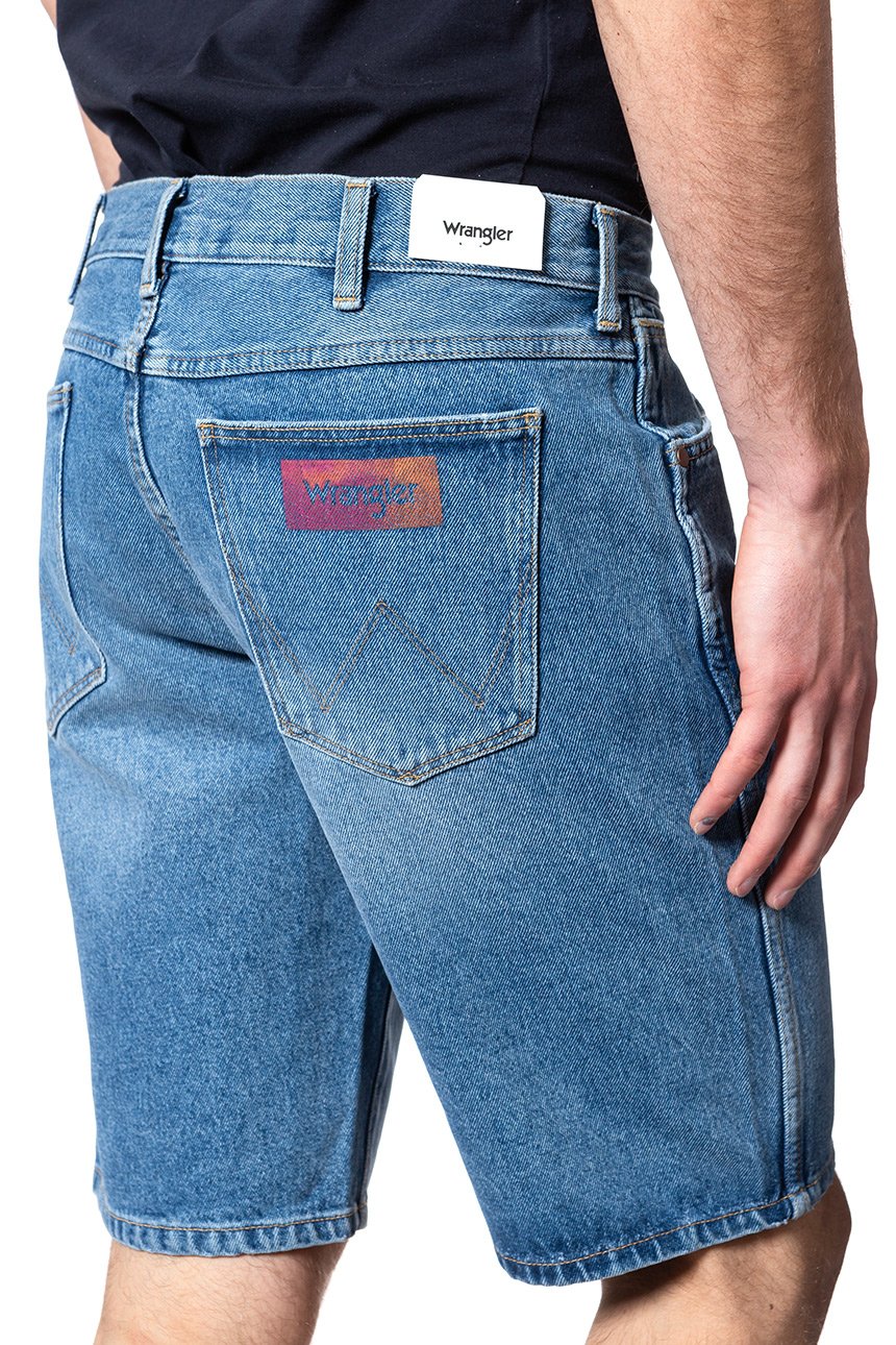 SPODENKI MĘSKIE WRANGLER DENIM SHORT KABEL BLUE W14CER19K