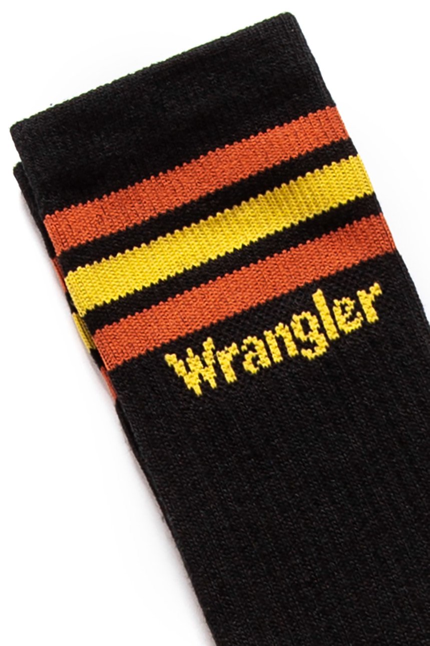 WRANGLER 25 PACKS HIGH SOCKS BLACK W0Z78UT01