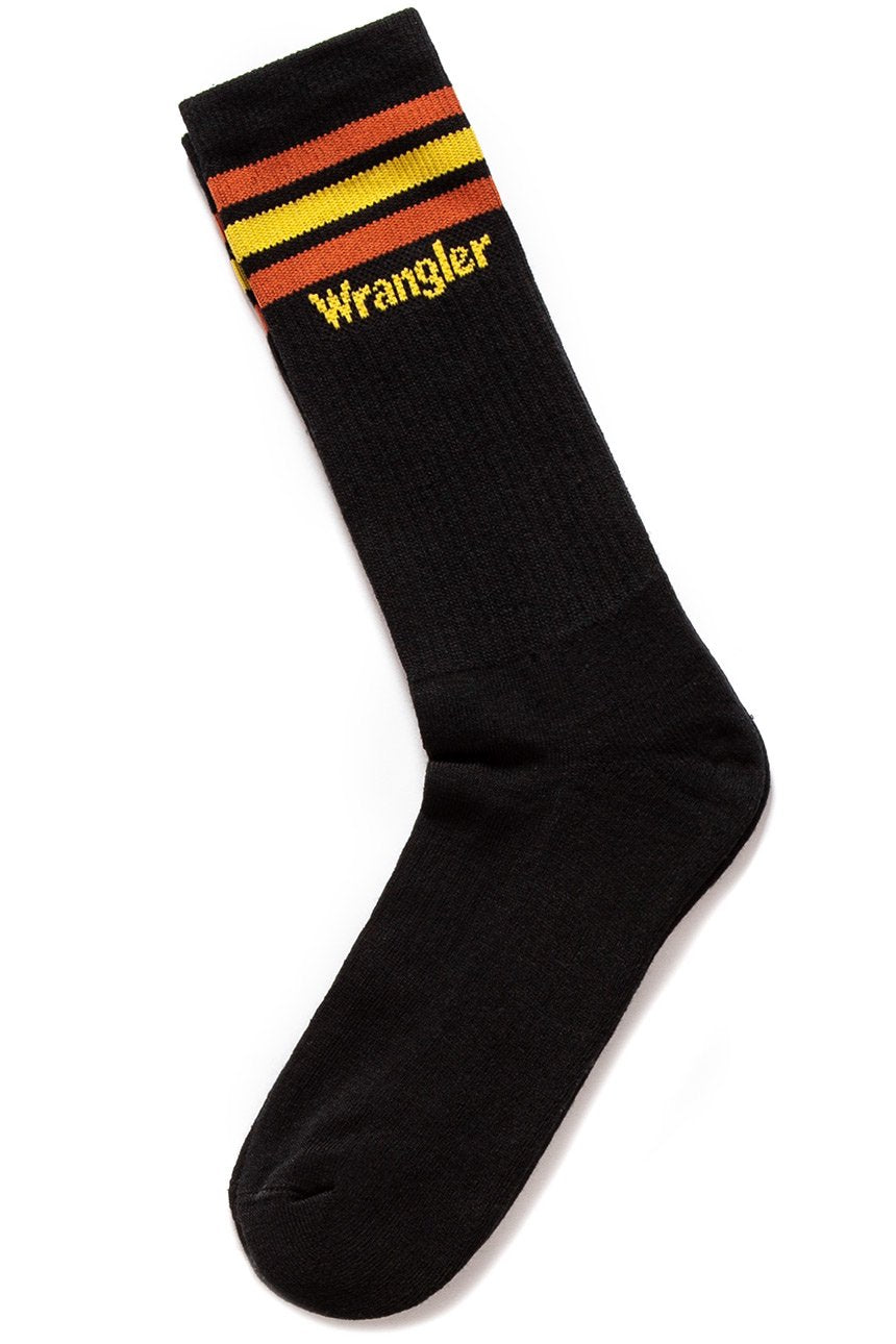 WRANGLER 25 PACKS HIGH SOCKS BLACK W0Z78UT01