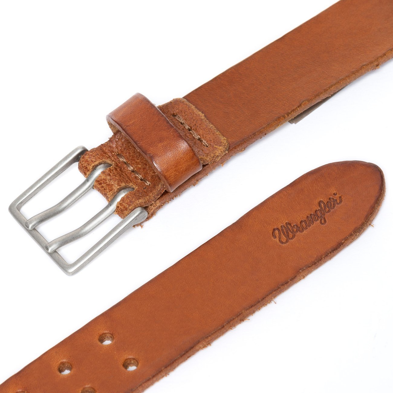 DAMSKI PASEK WRANGLER MILITARY BELT COGNAC W0B74U181