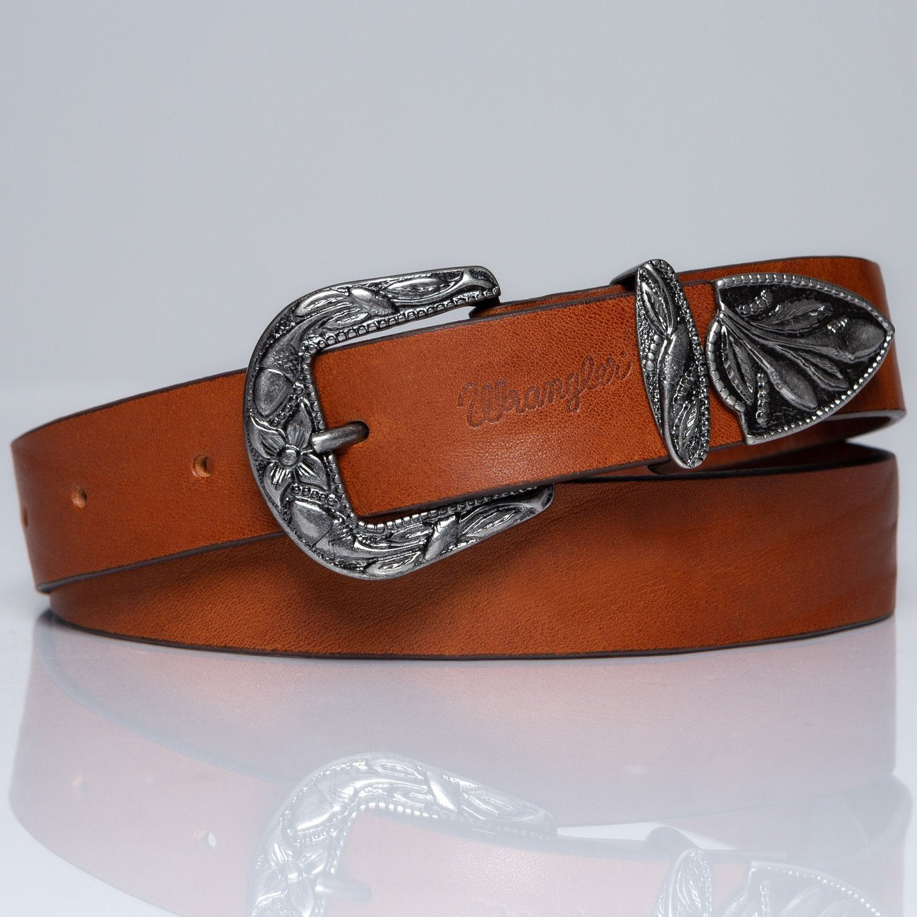 DAMSKI PASEK WRANGLER WESTERN BELT COGNAC W0B70U181