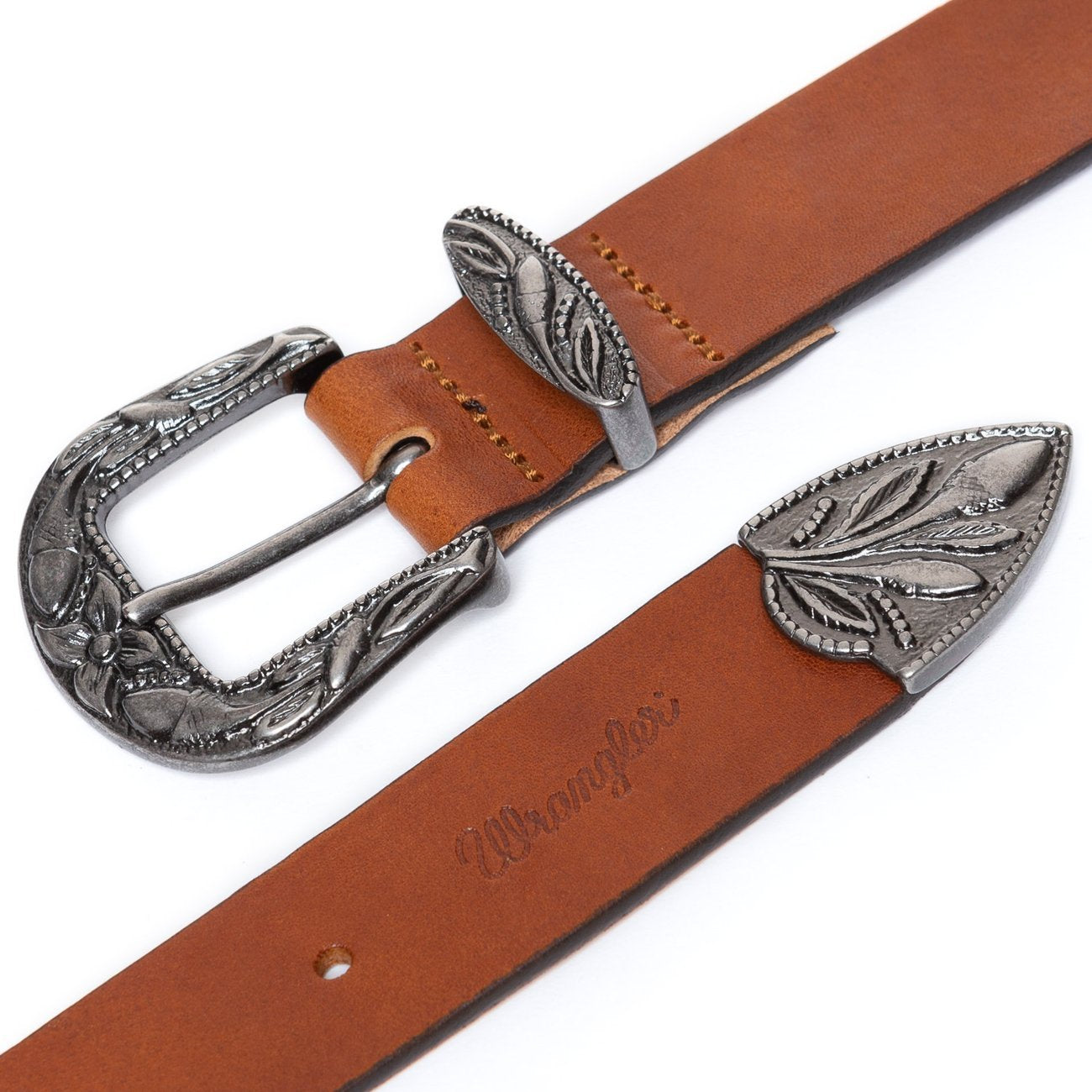 DAMSKI PASEK WRANGLER WESTERN BELT COGNAC W0B70U181