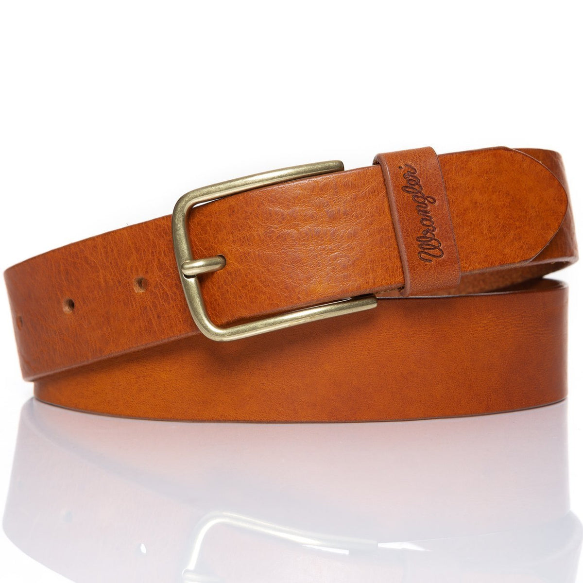 PASEK WRANGLER REFINE BELT COGNAC W0B65U181