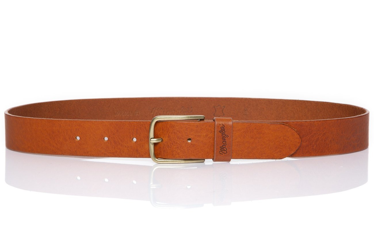 PASEK WRANGLER REFINE BELT COGNAC W0B65U181