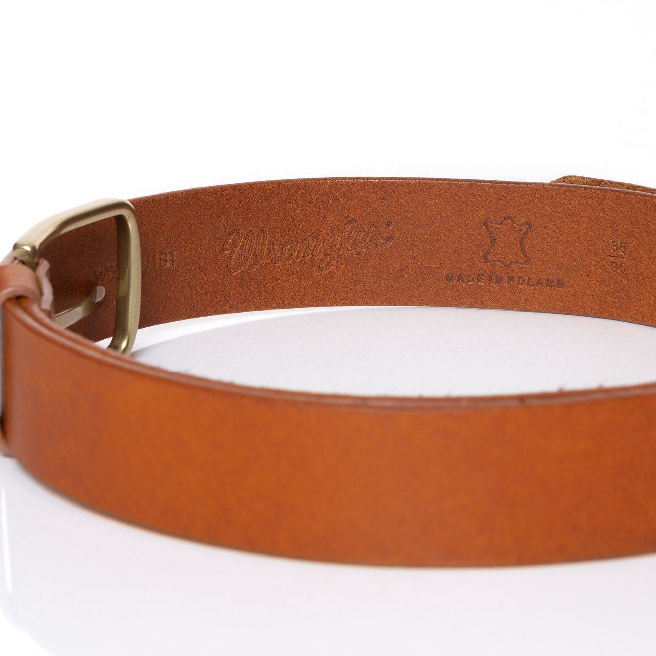 PASEK WRANGLER REFINE BELT COGNAC W0B65U181