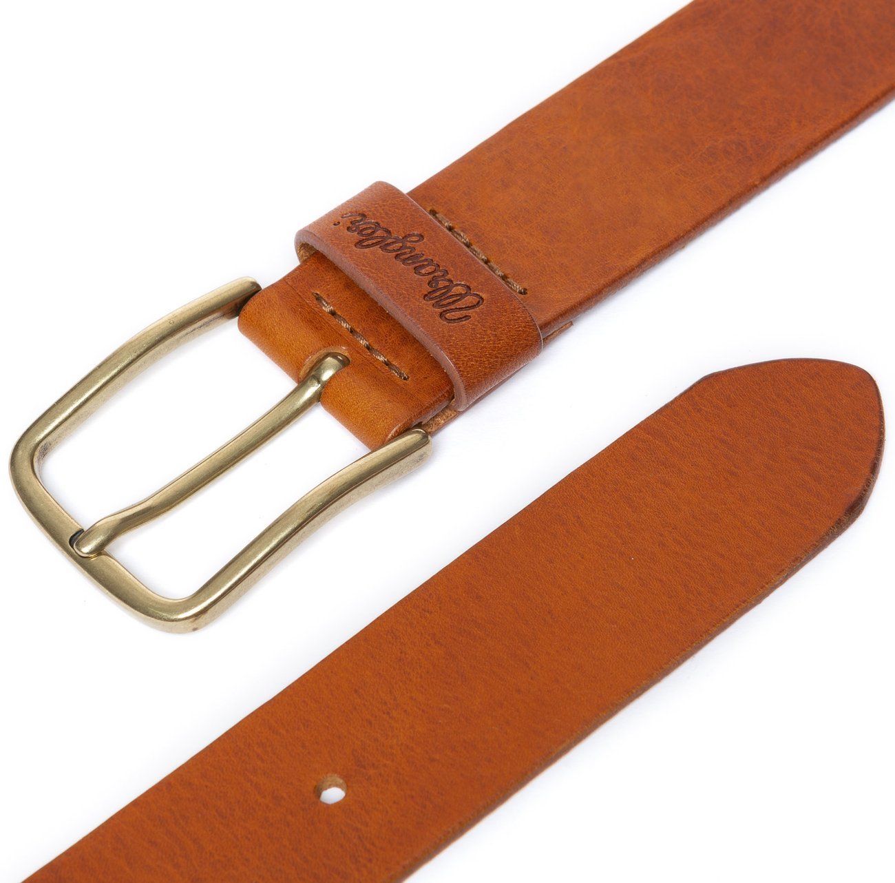 PASEK WRANGLER REFINE BELT COGNAC W0B65U181