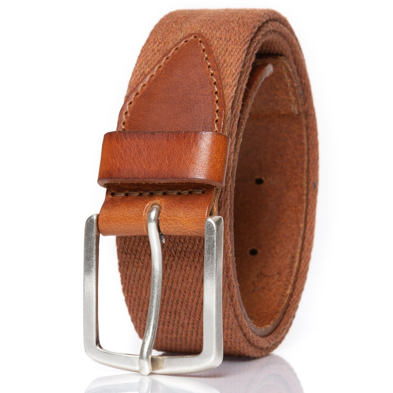 PASEK WRANGLER CANVAS BELT RUST W0B338994