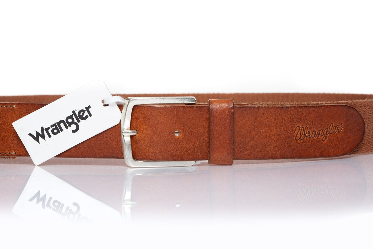 PASEK WRANGLER CANVAS BELT RUST W0B338994