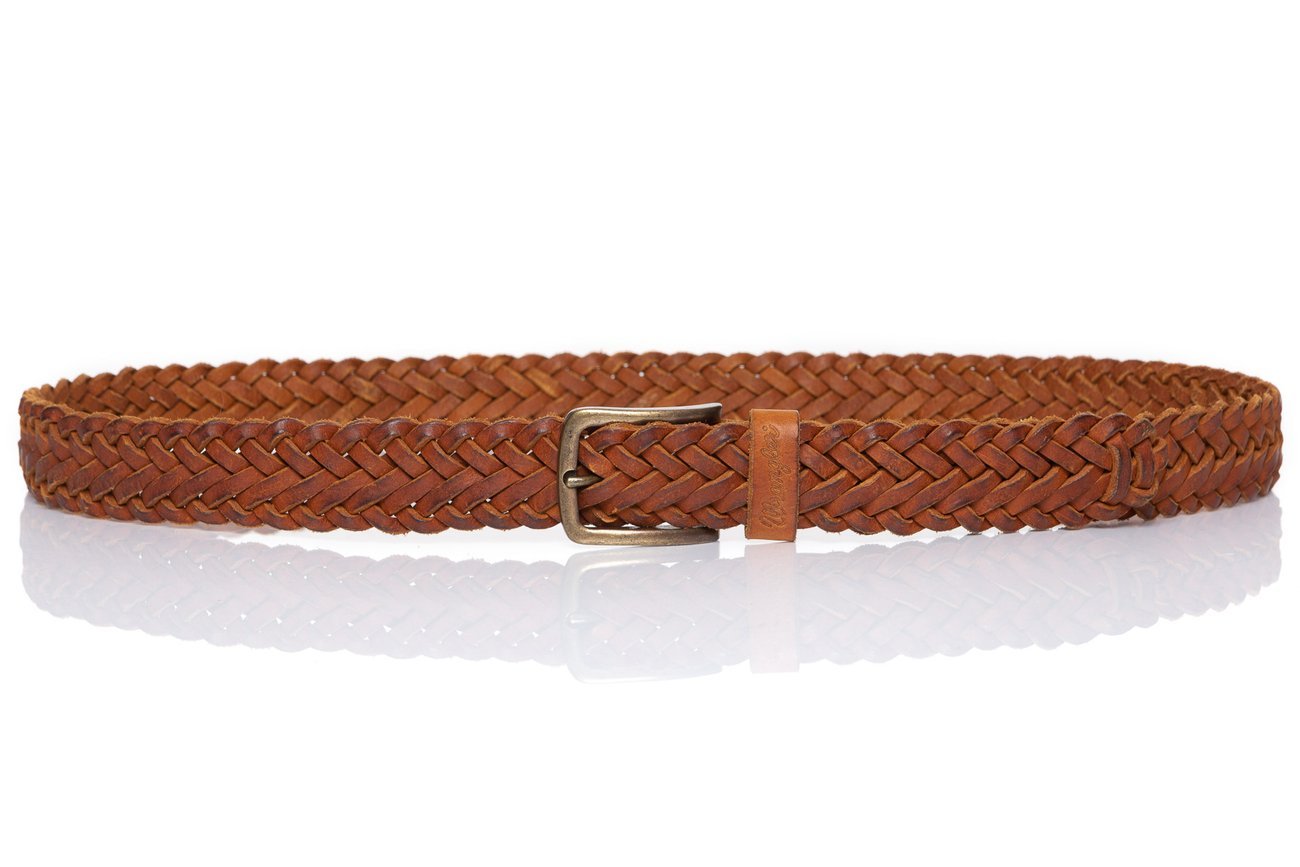 DAMSKI PASEK WRANGLER MULTI BRAID COGNAC W0B05U181