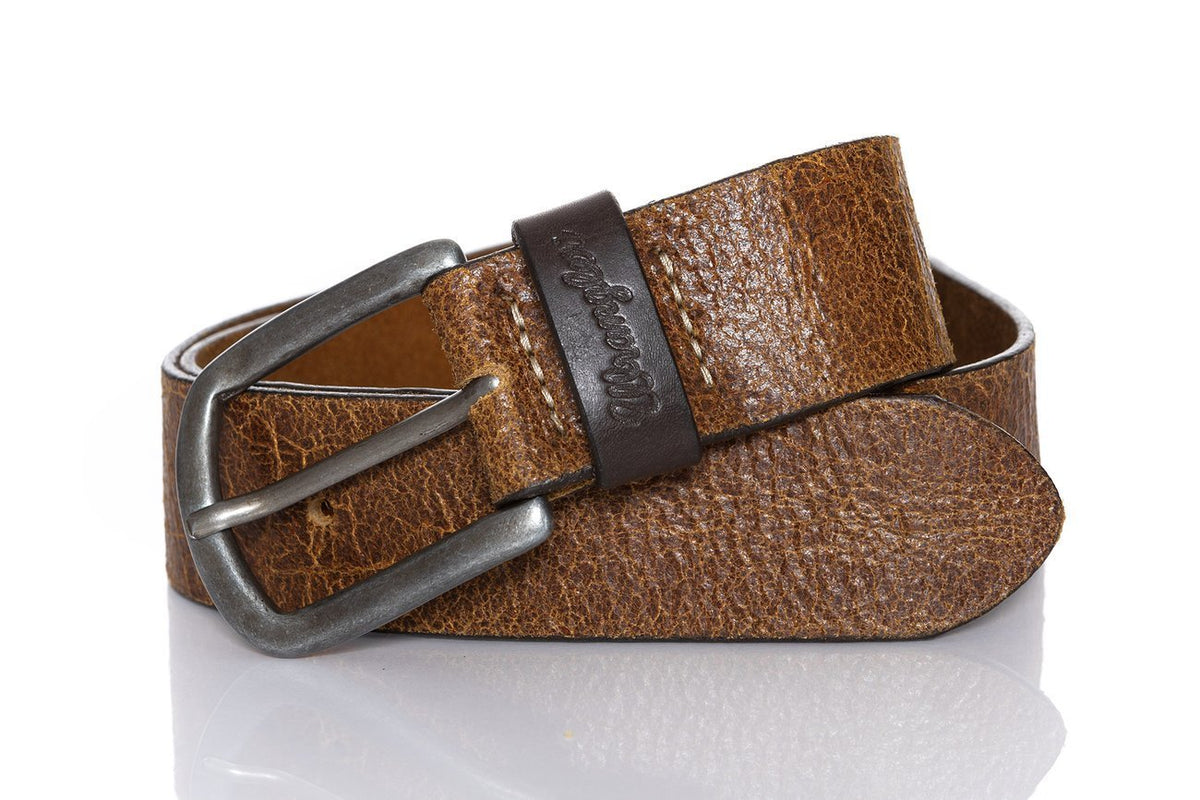 PASEK WRANGLER SIOUX BELT BROWN W0A97UM85