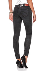 JEANSY DAMSKIE LEE TOXEY BLACK MARBLED L527WLSG