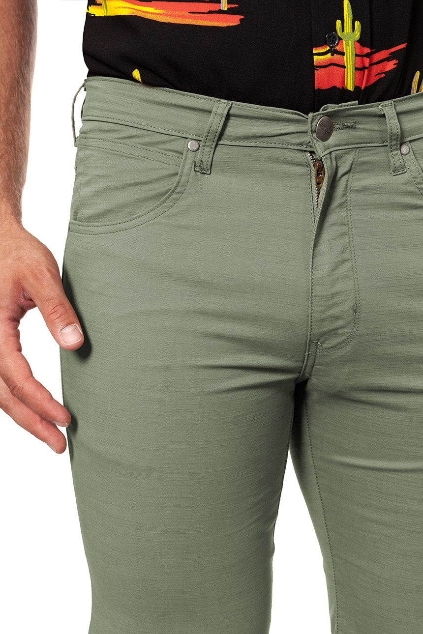 WRANGLER SPODNIE MĘSKIE ARIZONA MOSS GREEN W12OV6330