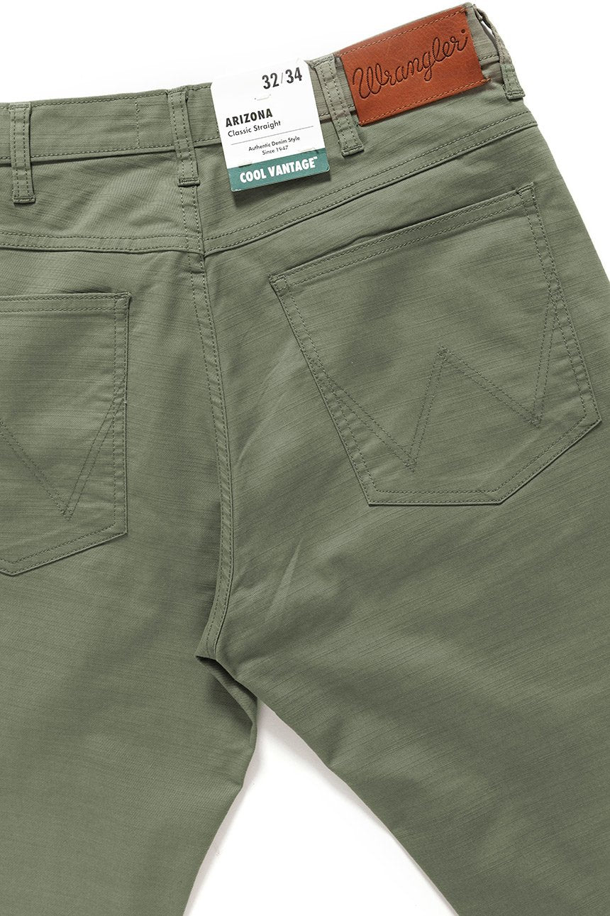 WRANGLER SPODNIE MĘSKIE ARIZONA MOSS GREEN W12OV6330