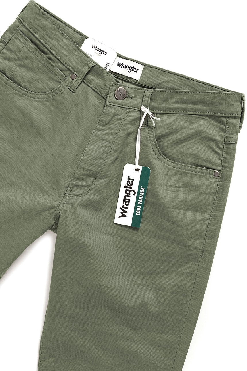 WRANGLER SPODNIE MĘSKIE ARIZONA MOSS GREEN W12OV6330