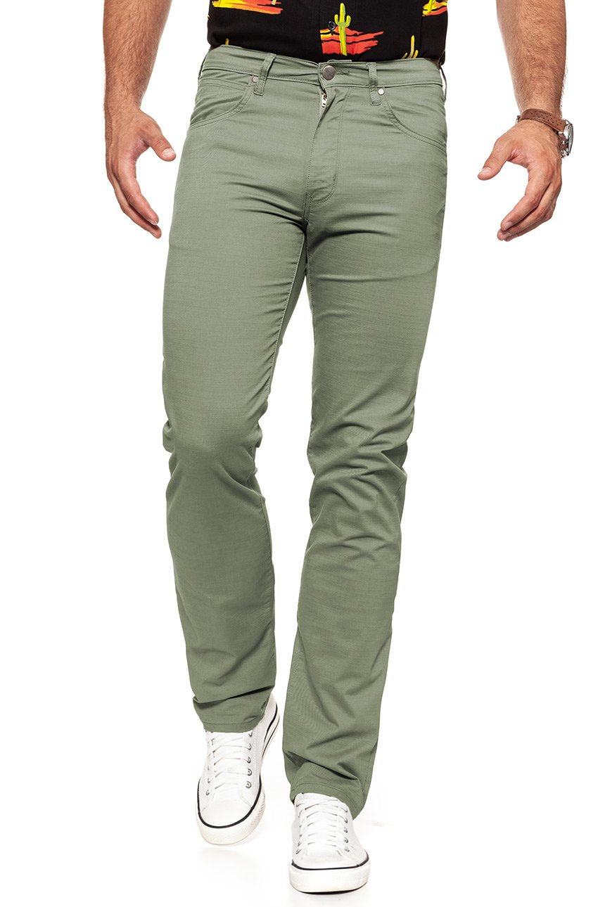 WRANGLER SPODNIE MĘSKIE ARIZONA MOSS GREEN W12OV6330