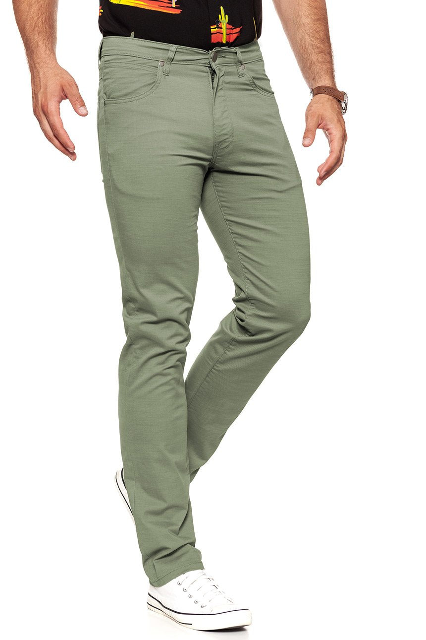 WRANGLER SPODNIE MĘSKIE ARIZONA MOSS GREEN W12OV6330