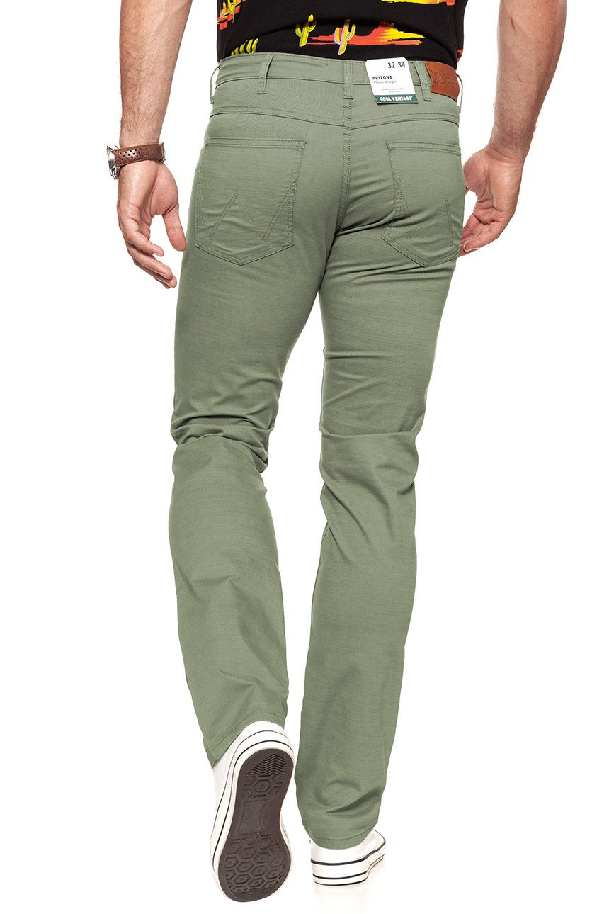 WRANGLER SPODNIE MĘSKIE ARIZONA MOSS GREEN W12OV6330