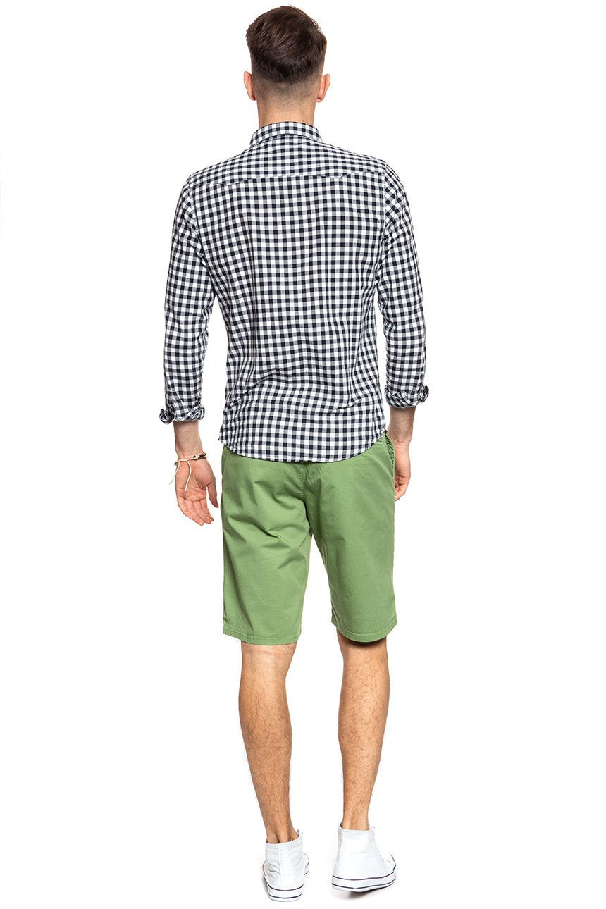 SPODENKI MĘSKIE WRANGLER CHINO SHORT JADE GREEN W14AKM33H