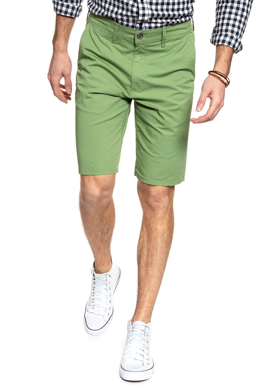 SPODENKI MĘSKIE WRANGLER CHINO SHORT JADE GREEN W14AKM33H