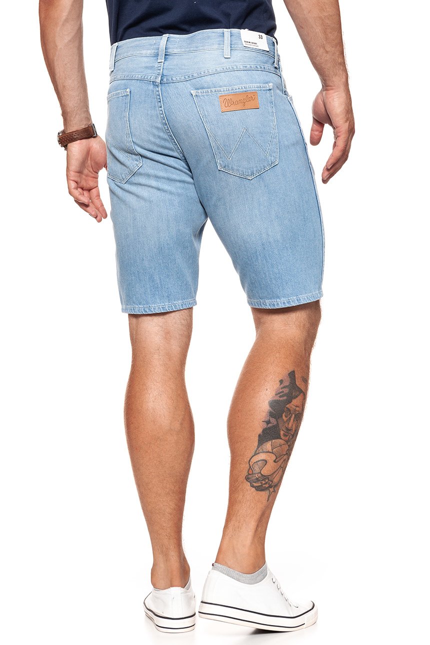 SPODENKI MĘSKIE WRANGLER DENIM SHORT LIGHT USED W14CLK54E