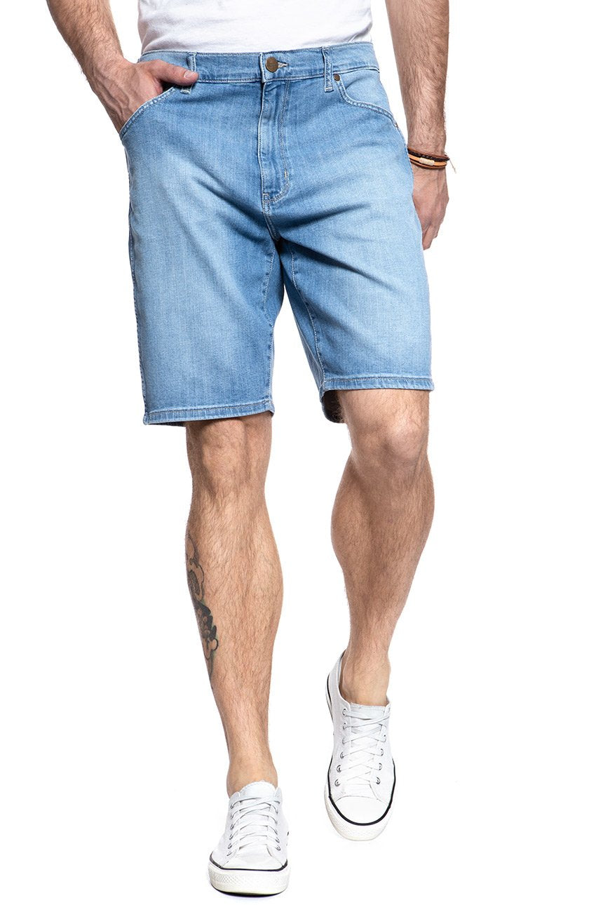 SPODENKI MĘSKIE WRANGLER 5 POCKET SHORT SKY HI W14CQA20L      $