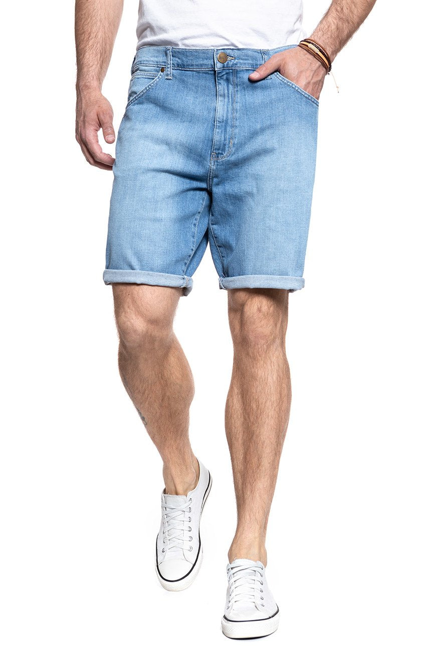 SPODENKI MĘSKIE WRANGLER 5 POCKET SHORT SKY HI W14CQA20L      $