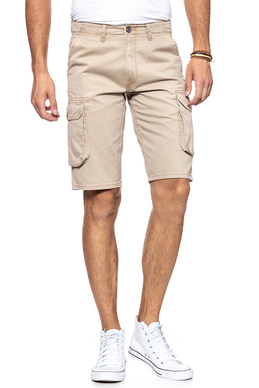 SPODENKI MĘSKIE WRANGLER CARGO SHORT CORNSTALK W15DKC335      $