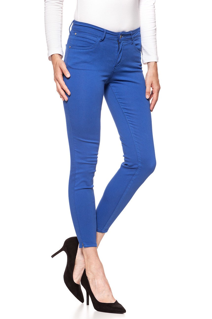 SPODNIE WRANGLER DAMSKIE SKINNY CROP TURKISH SEA W28MHL291