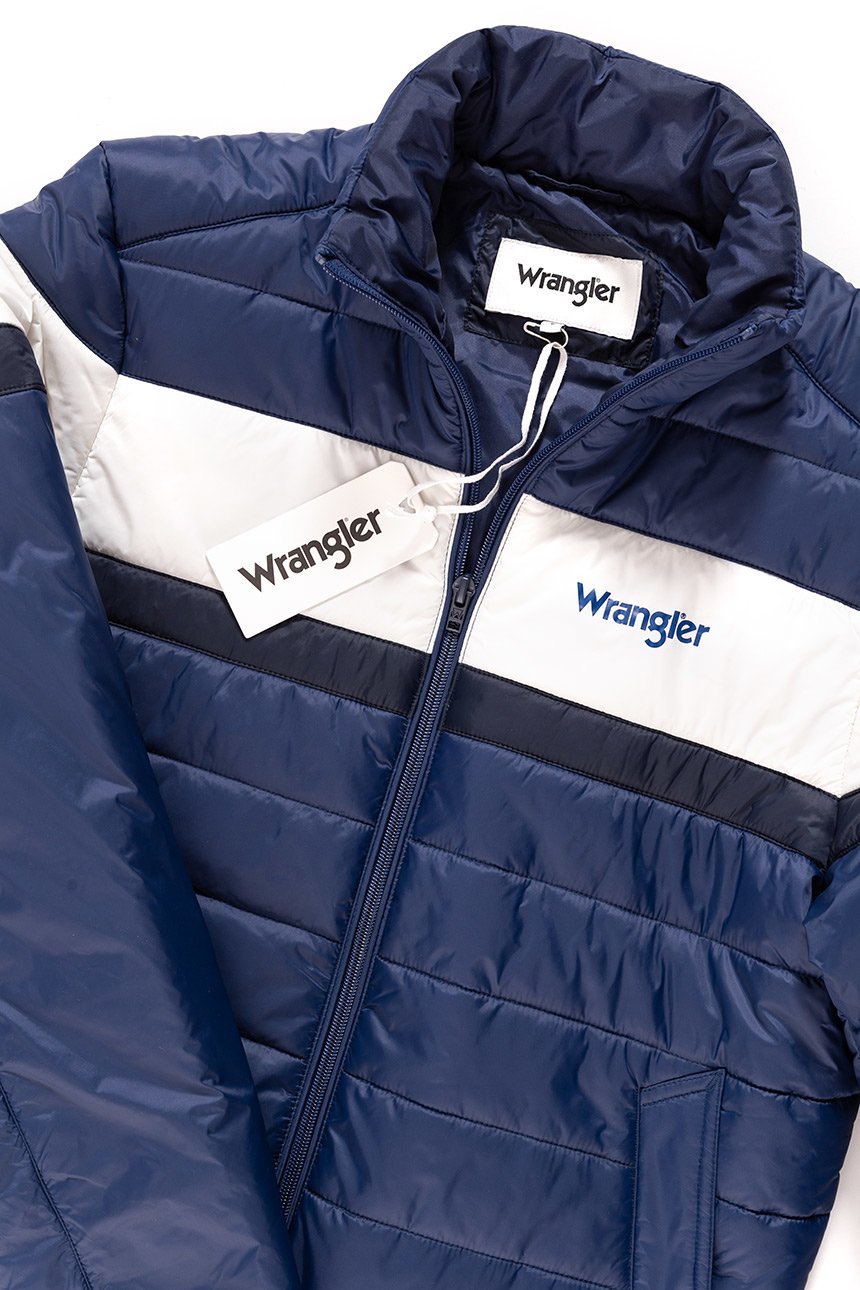 KURTKA WRANGLER PUFFER JACKET BLUE DEPTHS W4705X4JY