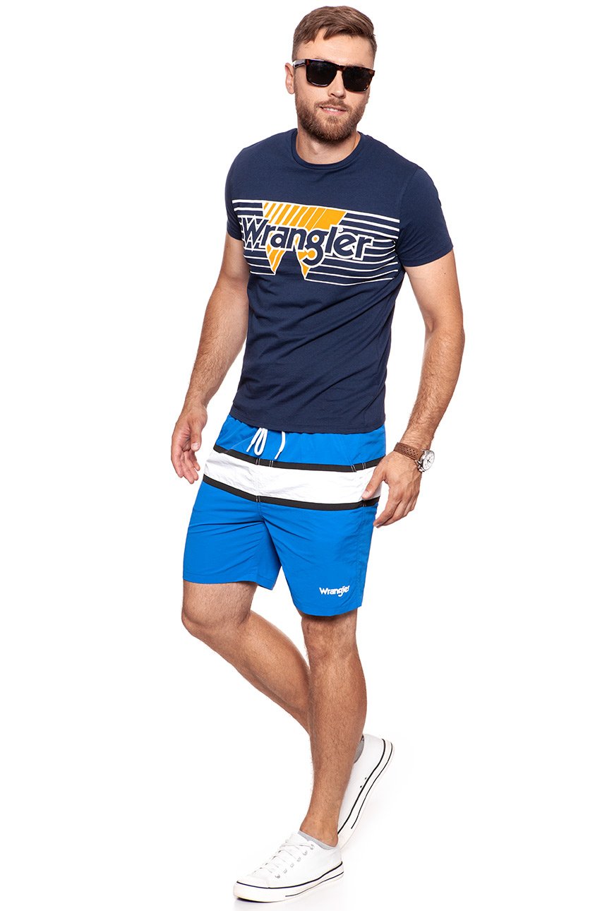 SPODENKI MĘSKIE WRANGLER SWIMSHORT TURKISH SEA W4B01WD86