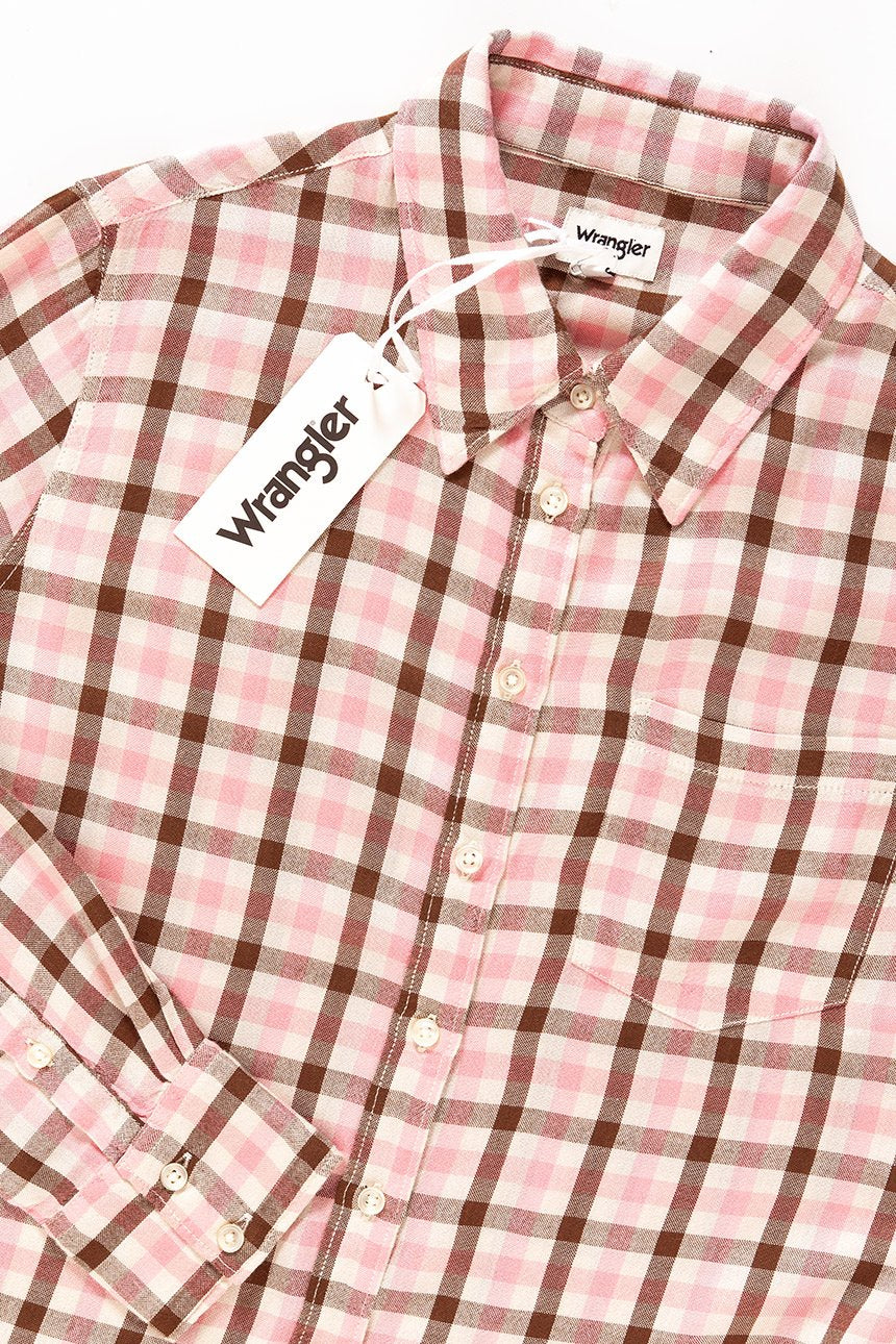 KOSZULA WRANGLER 1 PKT SHIRT CAMEO PINK W5241M1Y2