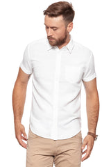 KOSZULA MĘSKA KRÓTKI RĘKAW WRANGLER S/S 1PKT SHIRT WHITE W5860LO12