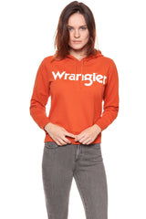 BLUZA WRANGLER LOGO HOODY BURNT OC W6078HP3B      $