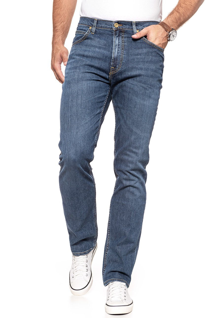 JEANSY MĘSKIE LEE BROOKLYN STRAIGHT MID WASHED L452JJSI